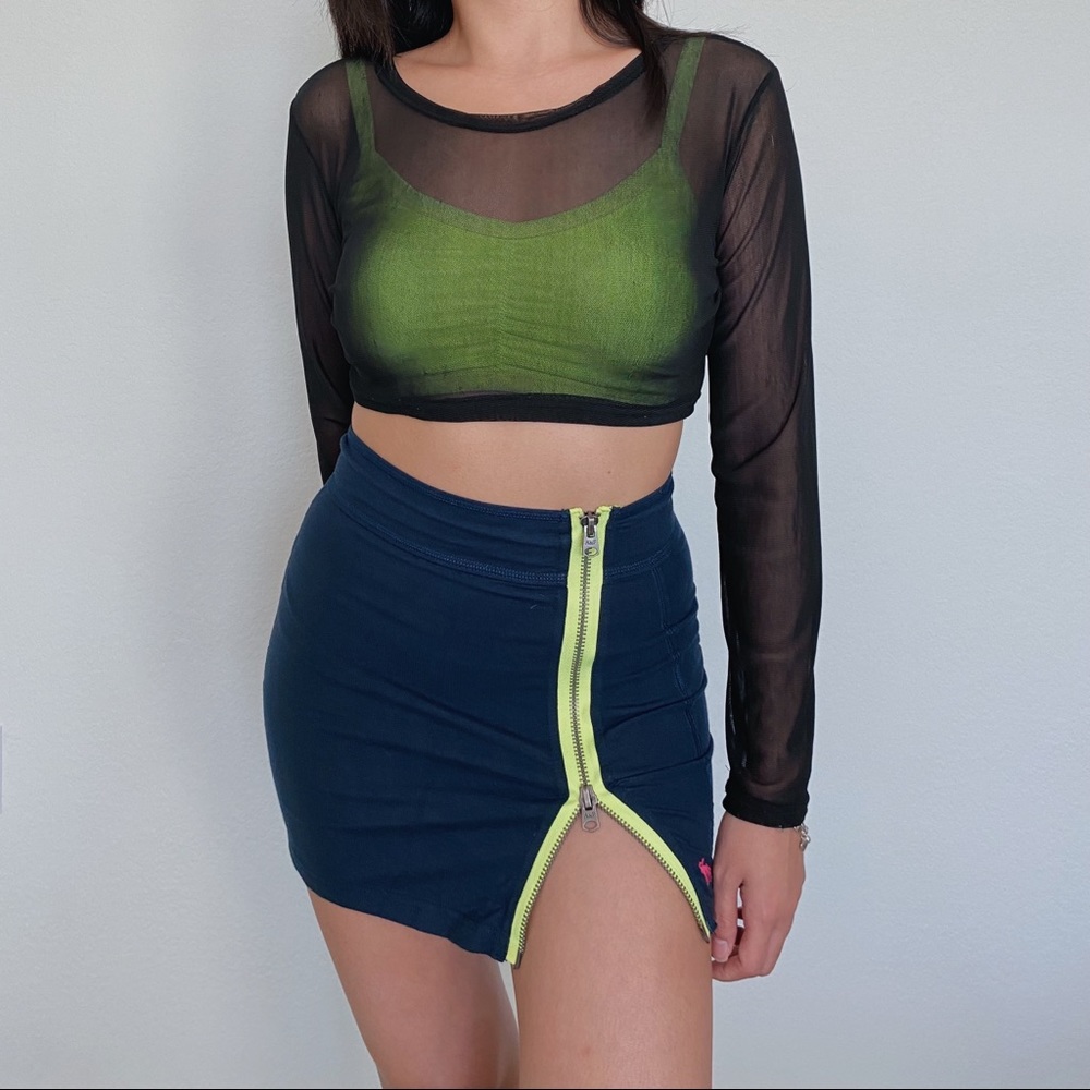 Double-Zipper Skirt